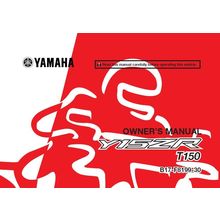 YAMAHA Y15ZR T150 OWNERS MANUAL 2015 MOTORCYCLE 92 PAGES IN ENGLISH