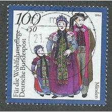 GER 1994 100pf+ 50 'NATIONAL COSTUMES- MINDEN' FINE USED (EBID47-595)