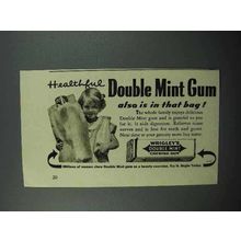 1938 Wrigley's Doublemint Gum Ad - Healthful