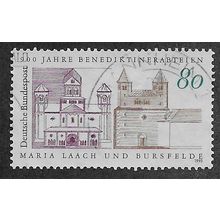 GER 1993 80pf 'MARIA LAACH AND BURSFELDE' FINE USED (EBID54-544)