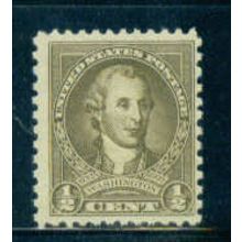 704 1/2c George Washington Just Clears MNH T0256