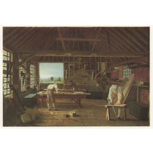John Hill The Carpenters Shop Enfield Tate Gallery Painting Postcard