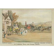 Royal Mail Stage Coach At Dover Road London Painting Postcard