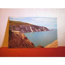 ALUM BAY AND THE NEEDLES, Isle of Wight used vintage postcard 1966 pm =