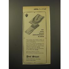 1960 Paul Stuart Southwick Slacks Ad - Our slimly tailored Zephyrweight Slacks