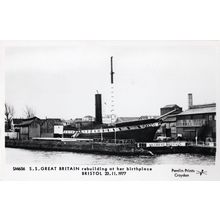 SS Great Britain Bristol Ship in 1977 Harbour Photo Postcard