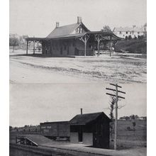Lackawanna Rail Road Station Railway New Jersey in 1900 2x Postcard s