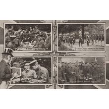 WW1 A Welcome Meal Army Food Rations Inspection Antique War Postcard