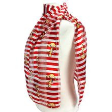 Scarf - Silk Feel Touch - Anchor w/ Stripes - SF-ON2013RD