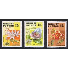 Wallis and Futuna Flowers 3v 1979 MNH SG#328-330 Sc#235-237