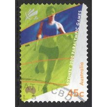 AUSTRALIA 2000: SYDNEY PARALYMPIC GAMES - 45c TRACK RUNNING USED (G7)