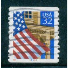 Used 2913 32c U.S. Flag Over Porch Fine CNS 33333 W0843