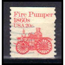 Used 1908 20c Fire Pumper Fine W0969