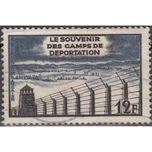 France 1955 Michel 1048 O Cote (2008) 1.10 € 10 Ans Libération des Camps