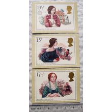 3x1980 Royal Mail postcards - F.D.C. - Famous People