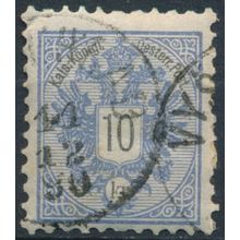 Coat of Arms: 10kr P10½ - Austria 1883 - FH - MiNr 47D