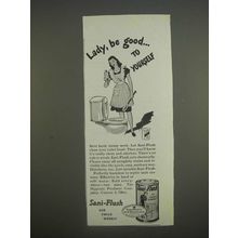 1947 Sani-Flush Toilet Cleaner Ad - Lady, be good to yourself