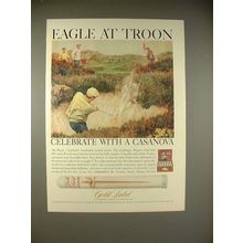 1966 Gold Label Casanova Cigar Ad - Eagle at Troon