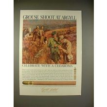1966 Gold Label Cedaroma Cigar Ad - Grouse Shoot Argyll