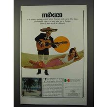 1966 Mexico Tourism Ad - A Winter Suntan