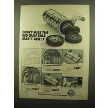 1977 Guf Tire & Battery Ad - Fiberglass Belted Radial