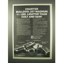 1980 Charter Arms Bulldog .357 Magnum Revolver Ad