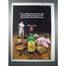 1980 J&B Scotch Ad - Entertained by Great and Famous
