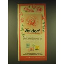 1964 Scott Waldorf Tissue Paper Ad - The luxurious softness