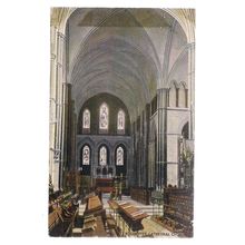 ROCHESTER CATHEDRAL CHOIR, KENT used antique postcard by Thornton Bros =