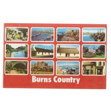 multiview, BURNS COUNTRY, AYRSHIRE. used postcard 1982 postmark #
