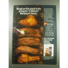 1985 Karo Corn Syrup Ad - recipe for 3-minute barbecue sauce