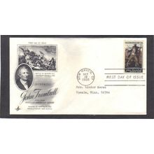 FDC Art Craft 1361 6c John Trumbull (Cachet-Typed/A) CV40697