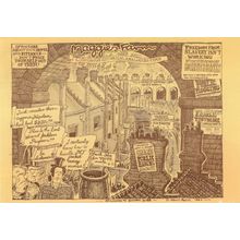 Margaret Thatcher Farm Bring Back Hanging Sign Comic Postcard