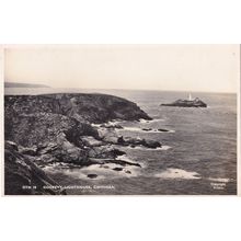 Godrevy Lightouse Gwithian Cornwall Friths Real Photo Old Postcard