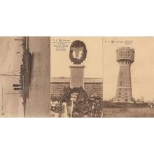 Zeebrugge Water Works Military Memorial Ship 3x WW1 Postcard s