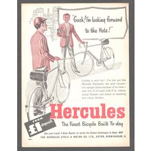 HERCULES BICYCLE (Aston, Birmingham) :- Original Vintage 1957 Advert POST FREE