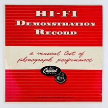 Hi-Fi Demonstration Record Capitol Records Vinyl 10" Album PRO-139