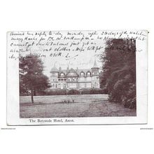 Postcard UK England Berkshire Ascot Berystede Hotel posted 1920