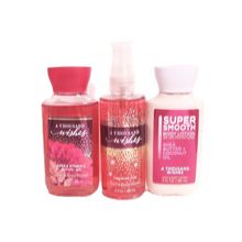 Bath & Body Works A Thousand Wishes 3 Piece Travel Set Lotion, Shower Gel, Mist