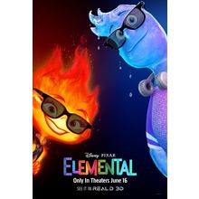 Elemental (2023)_9 Movie Film Poster Canvas iconic design