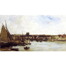 the-port-of-dieppe Poster Canvas Movie Film Print A0 A1 A2 A3 A4 A5 A6 Art Wall