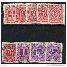 1949 9 different values - #9 fine used (o)