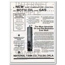 NATIONAL TANK COMPANY 1934 Dual combination control oil gas vintage ad