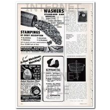 WROUGHT WASHER MFG COMPANY 1948 standard special washers vintage ad