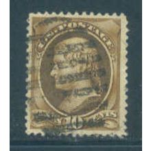 Used 209 10c Thomas Jefferson Almost Very Fine Barrel Bar Cnx Q3608