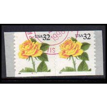 Used 3054 32c Yellow Rose Very Fine CNP Left 6777 PA1913
