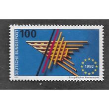 GER 1992 U/M 100pf 'EUROPEAN MARKET' (EBID78-821)