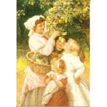 Art FREDERICK MORGAN Picking Apples Postcard (Medici 2057)