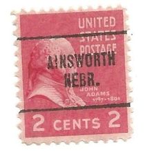 PRECANCEL -T&T AINSWORTH, NEB 704 ON 2c PREXY