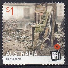Australia 2016 Centenary of WWI - Ties to Home $1 s/a Used